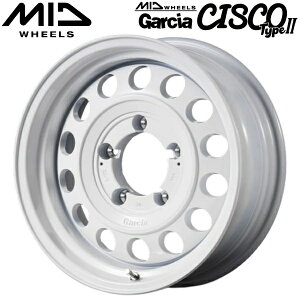 MID WHEELS Garcia CISCO Type-II �I�[���h�C���O���b�V���z���C�g �z�C�[��1�{���i6.0J-16�C���` 5��/PCD139.7 �C���Z�b�g-5 �n�u�a:108.8�� ���ʌ`��:M12 60°�e�[�p�[����p�y����s�z