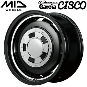 MID WHEELS Garcia CISCO �Z�~�O���X�u���b�N�������@�[���C�|���b�V�� �z�C�[��4�{�Z�b�g5.5J-16�C���` 5��/PCD139.7 �C���Z�b�g+20 �n�u�a:108.8�� ���ʌ`��:M12 60°�e�[�p�[����p�y���������E����s�z