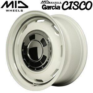 MID WHEELS Garcia CISCO �I�[���h�C���O���b�V���z���C�g�������@�[���C�|���b�V�� �z�C�[��4�{�Z�b�g4.5J-14�C���` 4��/PCD100 �C���Z�b�g+45 �n�u�a:67.1�� ���ʌ`��:M12 60°�e�[�p�[����p�y���������E