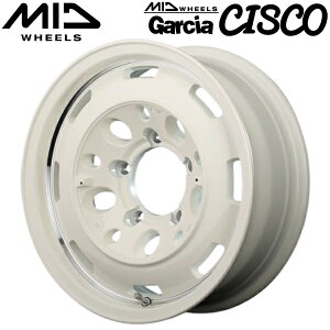 MID WHEELS Garcia CISCO �I�[���h�C���O���b�V���z���C�g�������@�[���C�|���b�V�� �z�C�[��4�{�Z�b�g5.5J-16�C���` 5��/PCD139.7 �C���Z�b�g+20 �n�u�a:108.8�� ���ʌ`��:M12 60°�e�[�p�[����p�y��������