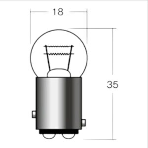 M&H B5407OR 12V21/5W BAY15D �I�����W B-5407 OR �o�C�N �E�C���J�[�E�e�[����