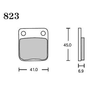 RK Japan FINE ALLOY 55(�t�@�C���A���C55) �u���[�L�p�b�h FA5 823 823FA5 �o�C�N