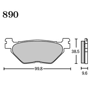 RK Japan FINE ALLOY 55(�t�@�C���A���C55) �u���[�L�p�b�h FA5 890 890FA5 �o�C�N