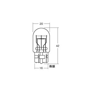 M&H 12V21/5W �E�G�b�W��_�u��(W3×16d) 1PWB77 �o�C�N �E�C���J�[�E�e�[����