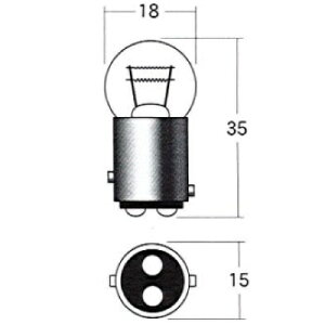 M&H(GAhGC`) A5412OR 12V27/8W BAY15D IW 2pbN A5412 OR oCN ECJ[Ee[