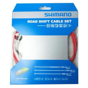 SHIMANO(シマノ) 【純正部品】シフトケーブルセット ロード オプティスリック レッド Y60198040 自転車 シフトケーブル・インナーワイヤー