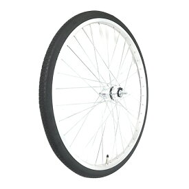 26インチ 自転車 26×1 3/8 37-590 前輪リム完組ハブダイナモ付(E2端子) アルミリム 1本 タイヤ チューブ 付 シティサイクル ママチャリ