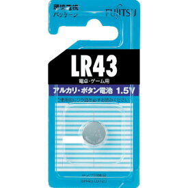 富士通(フジツウ) 電池・充電器 FDK アルカリボタン電池 LR43 (1個=1PK) LR43C-B