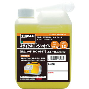 TRUSCO 4�T�C�N���G���W���I�C��1L �S�x10W-30 TO-4C-N2