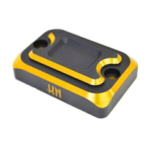 KN企画 アルミCNCマスターシリンダーキャップ(マッドブラック/ゴールド) KN-MCC-BKGD バイク