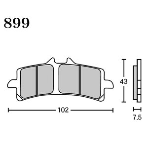 RK Japan MEGA ALLOY X(���K�A���CX) �u���[�L�p�b�h MAX 899 899MAX �o�C�N