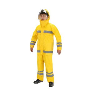 ESCO(エスコ) レインウェアー 反射テープ付・イエロー LL EA996XE-43 バイク