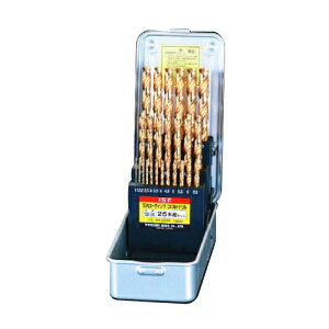 ESCO(�G�X�R) �h�����Z�b�g(Tin Co-HSS) 1.0-13mm 25�{�g EA824BE-25