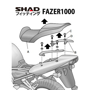 SHAD(Vbh) gbv}X^[tBbeBOLbg FAZER1000(01-05) Y0FZ11ST oCN