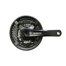 SHIMANO(シマノ) 【純正部品】クランクセット 8/7/6×3S 42/34/24T ガード付き EFCTY501C244CLB ブラック EFCTY501C244CLB 自転車