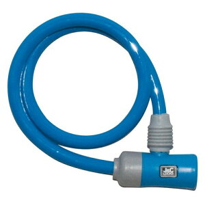 J&C JC-023WB コンパクトシリンダーロック ブリスターパック ブルー 自転車 ケーブル・ワイヤーロック