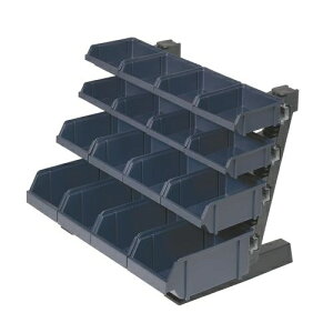 ESCO(エスコ) パーツラック 4段 500×360×388mm/4列 EA661C-16 コンテナ・収納用品
