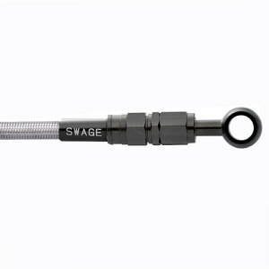 SWAGE-LINE �t�����g�z�[�X�L�b�g �X�e���u���b�N/�N���A KLX125 10-16 BTF732 �o�C�N �u���[�L�z�[�X