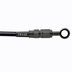 SWAGE-LINE �t�����g�z�[�X�L�b�g �X�e���u���b�N/�u���b�N Dio110 15-17 BTFB0013 �o�C�N �u���[�L�z�[�X