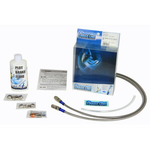 SWAGE-LINE �t�����g�z�[�X�L�b�g �X�e��/�N���A FZX750 86-98 STF259 �o�C�N �u���[�L�z�[�X