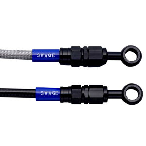 SWAGE-LINE �t�����g/�N���b�`�Z�b�g �u���b�N/�N���A XJR1300 00-15 BAW301 �o�C�N �u���[�L�z�[�X