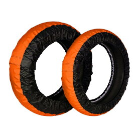 Rise(ライズ) バイク タイヤ保護カバー まもるくん 12インチ オレンジ/ブラック 012127