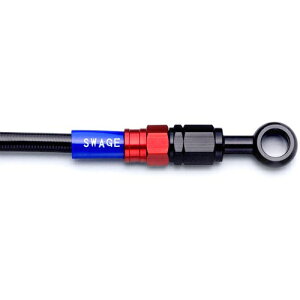 SWAGE-LINE �t�����g�z�[�X�L�b�g ���b�h&�u���b�N/�u���b�N XR250 95-02 RAFB069 �o�C�N �u���[�L�z�[�X