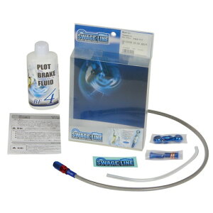 SWAGE-LINE �t�����g�z�[�X�L�b�g ���b�h&�u���[/�N���A TZR250 86-88 SAF220 �o�C�N �u���[�L�z�[�X
