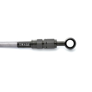 SWAGE-LINE ���A�z�[�X�L�b�g �X�e���u���b�N/�N���A GSX-R1000 07-08 BTR525 �o�C�N �u���[�L�z�[�X