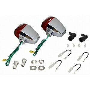 POSH Faith(ポッシュフェイス) ZRメッキ/アンバーS球バルブ無 STDレンズ2PC 093081 バイク ウインカー