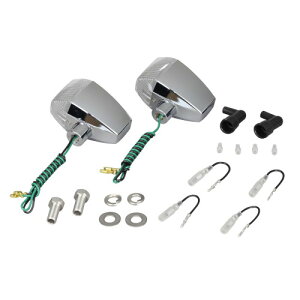 POSH Faith(ポッシュフェイス) ZRメッキ/クリアS球バルブ無 STDレンズ2PC 093181 バイク ウインカー