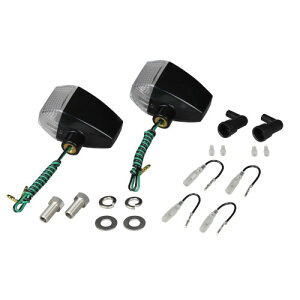 POSH Faith(ポッシュフェイス) ZR BK/クリアS球バルブ無 STDレンズ2PC 093181-06 バイク ウインカー