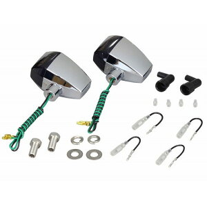 POSH Faith(ポッシュフェイス) ZRメッキ/スモークS球バルブ無 STDレンズ2PC 093281 バイク ウインカー