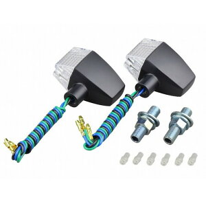 POSH Faith(ポッシュフェイス) CスリムシャープBK/CL W球無 2PC/SET 095447-06 バイク ウインカー