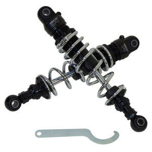 WORLD WALK wxl-19 ハーレーダビッドソン スポーツスター用 アジャスタブルサスペンション スポーツ メッキ バイク リアショック・リアサスペンション