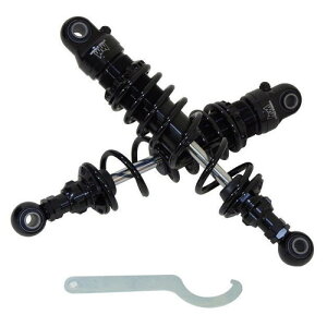 WORLD WALK wxl-19 ハーレーダビッドソン スポーツスター用 アジャスタブルサスペンション スポーツ ブラック バイク リアショック・リアサスペンション