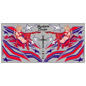 PLOT(�v���g) �f�J�[�� �f�r���v���g�^�� R&B L �ėp L�T�C�Y PDK100RB-L �o�C�N