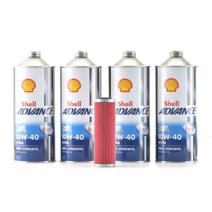 K&N Ducati GWICEtB^[Zbg KN-159/ShellADVANCE 4T ULTRA 10W-40 4L SET-159-4TU10404 oCN ICtB^[EICGg