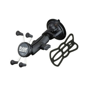 RAM MOUNTS X�O���b�v&�c�C�X�g���b�N�T�N�V�����x�[�X �X�}�[�g�t�H���p �e�U�[�t RAM-B-166-UN7U �o�C�N �X�}�[�g�t�H���z���_�[