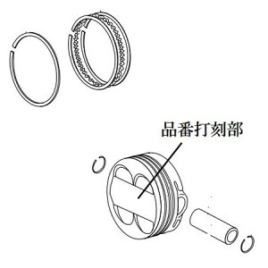 SP(SP^PK) PISTON KIT (125cc/SCUT) 12VL[ (DOHCp) 01-02-6070 oCN sXg