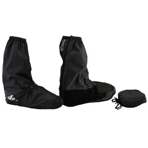 KIJIMA(キジマ) 4R ブーツカバー ブラック L R/L SET FR-153114 バイク 雨具・シューズカバー