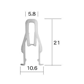 VOSTONE(ボストン) ロッドホルダー 10個入 黄色 BC5603 自動車 内張クリップ・カーファスナー