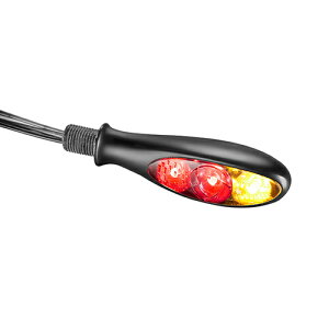 Kellermann(ケラーマン) micro S DF Dark/マイクロS DF ダーク 尾灯/制動灯機能付きウィンカー マットブラック/スモーク KM163-100 バイク