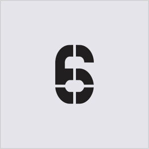 アイマーク ステンシル 6 文字サイズ100×65mm 文房具・コピー用紙