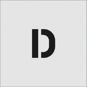アイマーク ステンシル D 文字サイズ50×40mm 文房具・コピー用紙