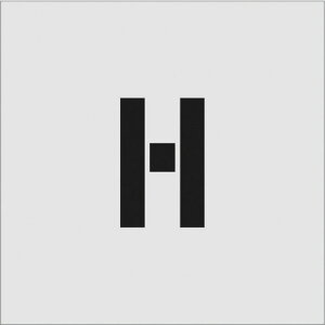 アイマーク ステンシル H 文字サイズ100×65mm 文房具・コピー用紙