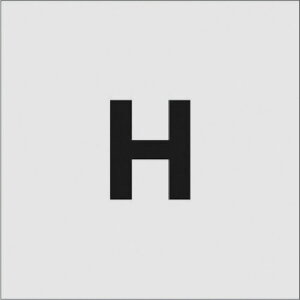 アイマーク ステンシル H 文字サイズ50×40mm 文房具・コピー用紙