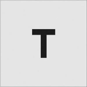 アイマーク ステンシル T 文字サイズ50×40mm 文房具・コピー用紙