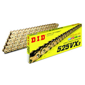 DID(�哯�H��) VX�V���[�Y�`�F�[�� 525VX3-134L FJ(�y�����N���b�v) �S�[���h DID525VX3-134FJ G&G �o�C�N