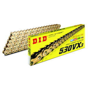 DID(�哯�H��) VX�V���[�Y�`�F�[�� 530VX3-102L FJ(�y�����N���b�v) �S�[���h DID530VX3-102FJ G&G �o�C�N